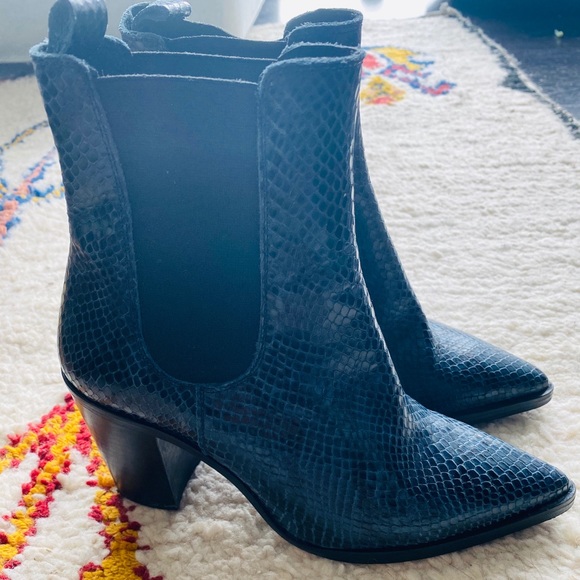 L’Intervalle Snakeskin Leather Boots - Picture 2 of 2